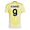 Maillot de Supporter Juventus Vlahovic 9 Extérieur 2024-25 Pour Enfant